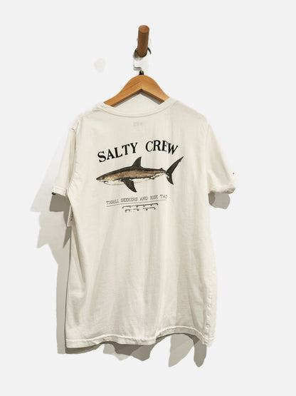 Salty Crew Bruce Crew Tee in White - Small
