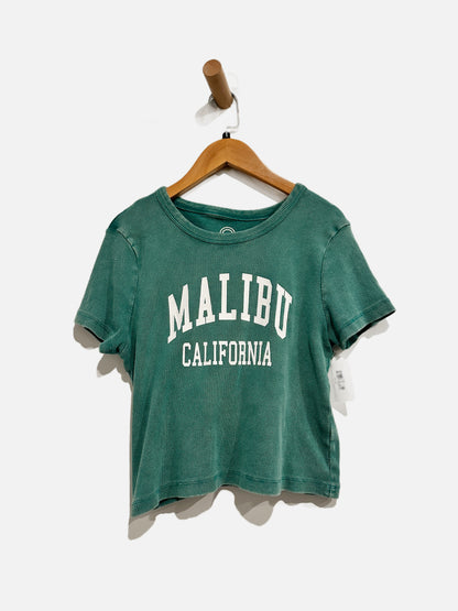 Social Culture Green Malibu Graphic Tee - Large