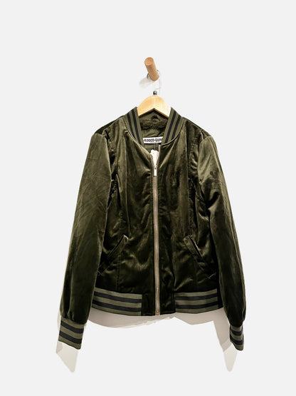 Rodeo Quincy Green Velvet Sequin Bomber - Medium