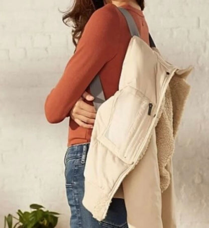 UpWest Cream Sherpa Jacket - Medium