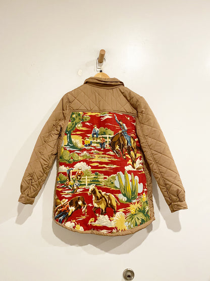 Urban Republic Remade Tan Quilted Jacket - Small
