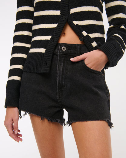 Abercrombie & Fitch Black Mom Shorts - 30