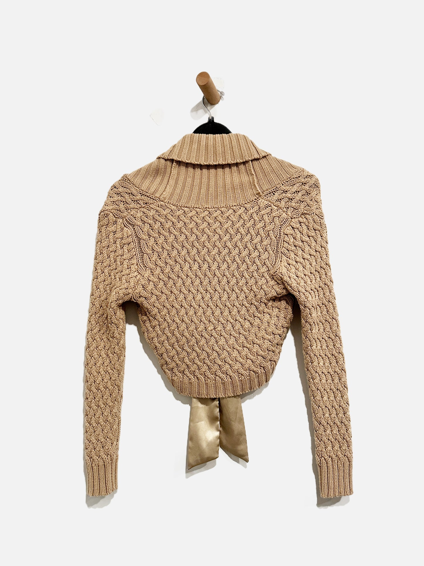 Sans Souci Y2k Cable Knit Shrug - Large