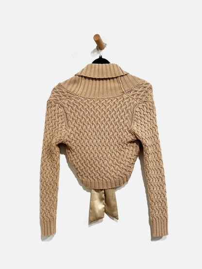 Sans Souci Y2k Cable Knit Shrug - Large