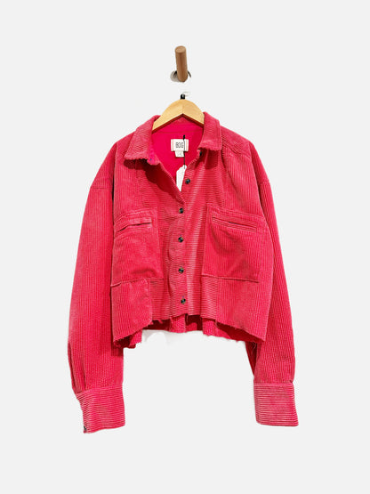 Urban Outfitters BDG Pink Corduroy Crop Jacket - Large