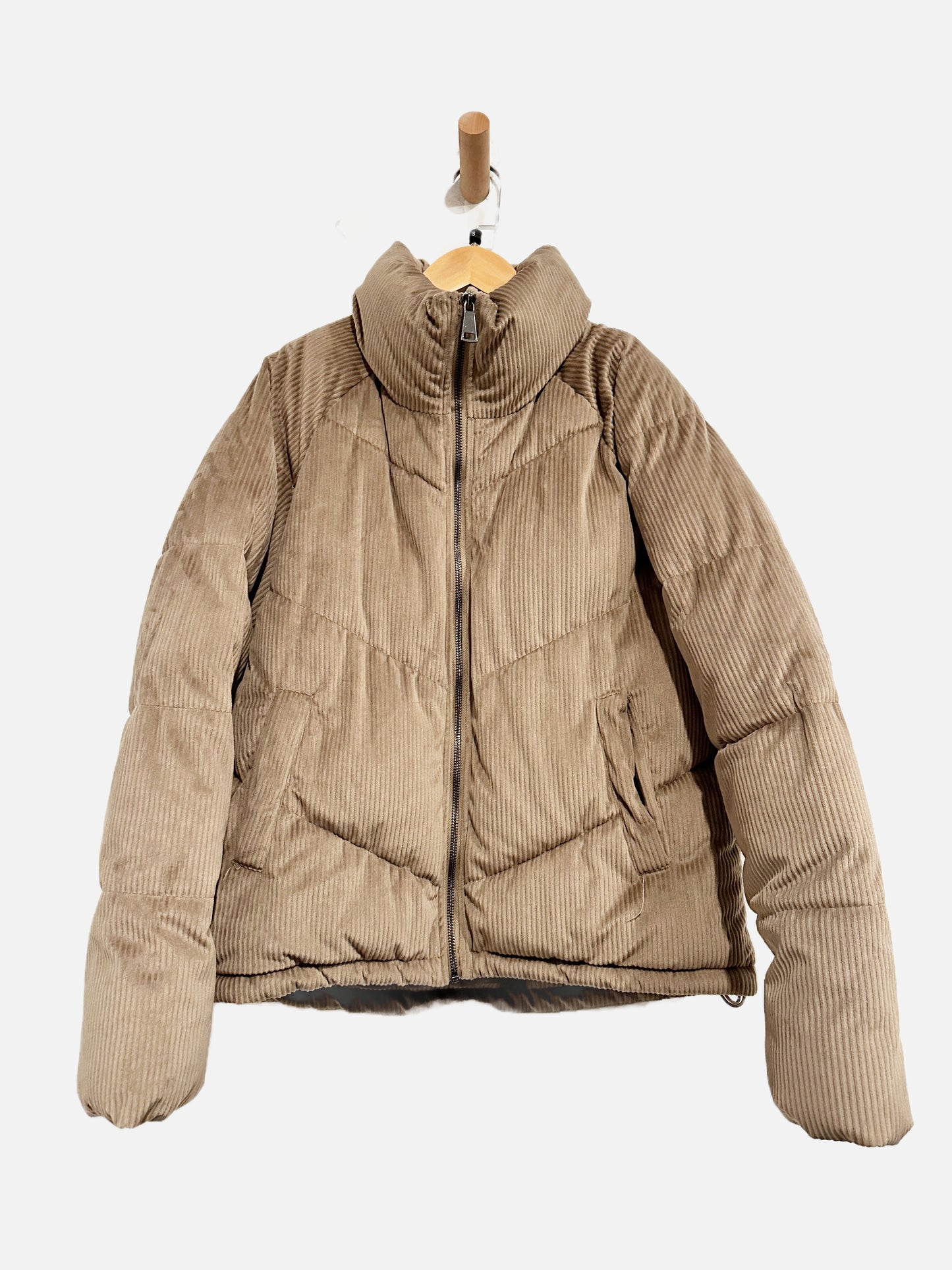 Vero Moda Brown Corduroy Puff Jacket - Medium