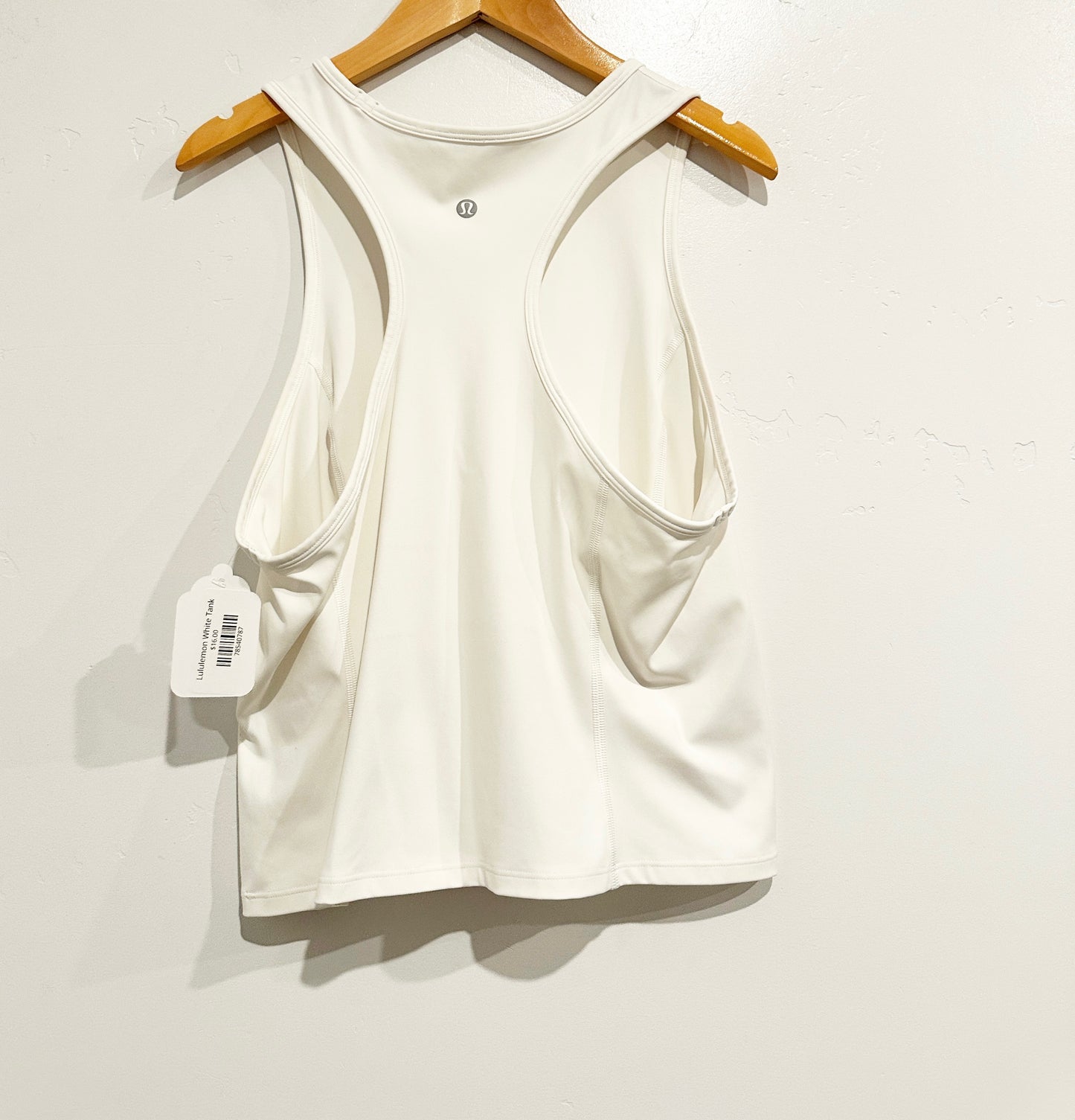 Lululemon White Racerback Tank
