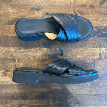 Madewell The Alina Platform Sandal in True Black - 7.5