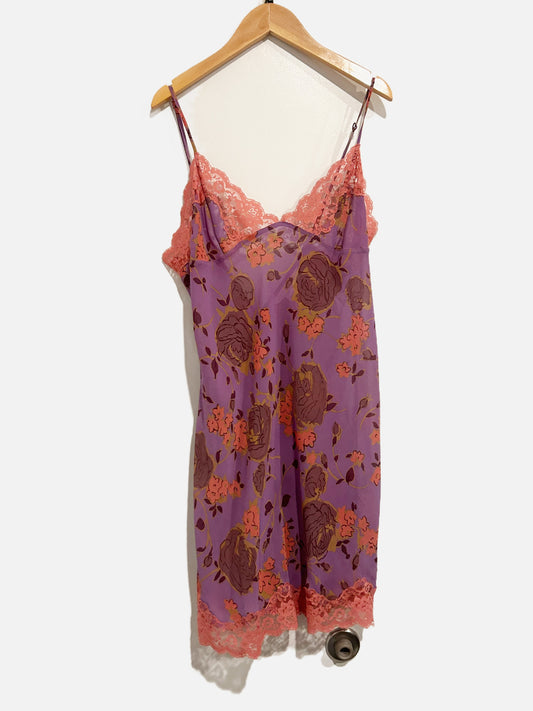 Victoria’s Secret 90’s Purple Floral Slip Dress - Large