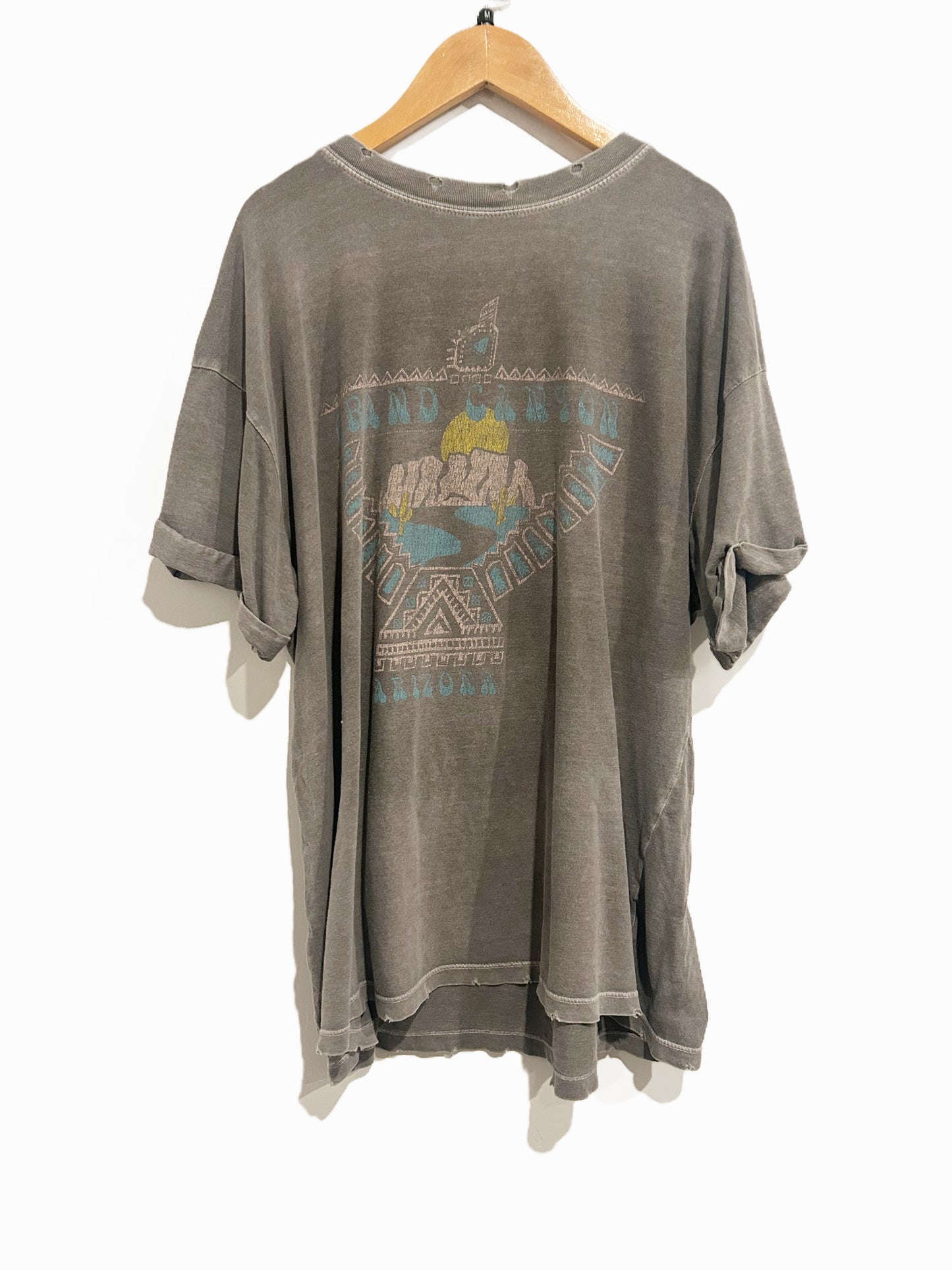 Girl Dangerous Gray Grand Canyon Tee - Medium