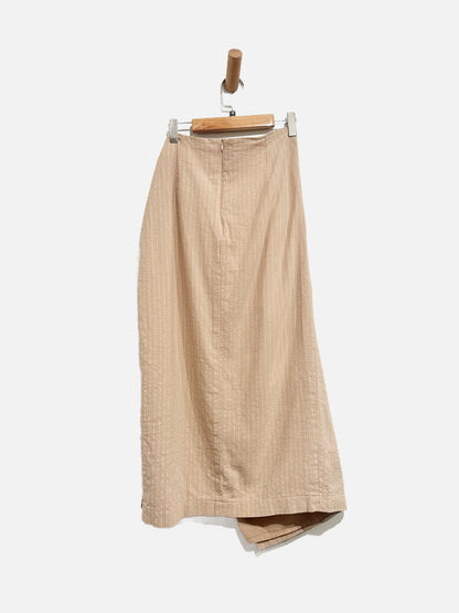 Showpo. Tan and White Stripe Skirt and Crop Top Set - 6