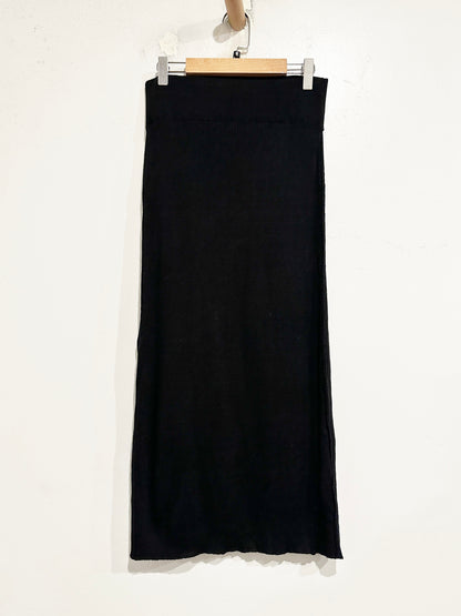 Free People Golden Hour Midi Skirt in Black - Medium
