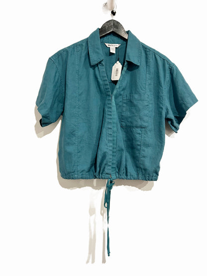 Athleta Playa Linen Tie Top in Borealis Green - Medium