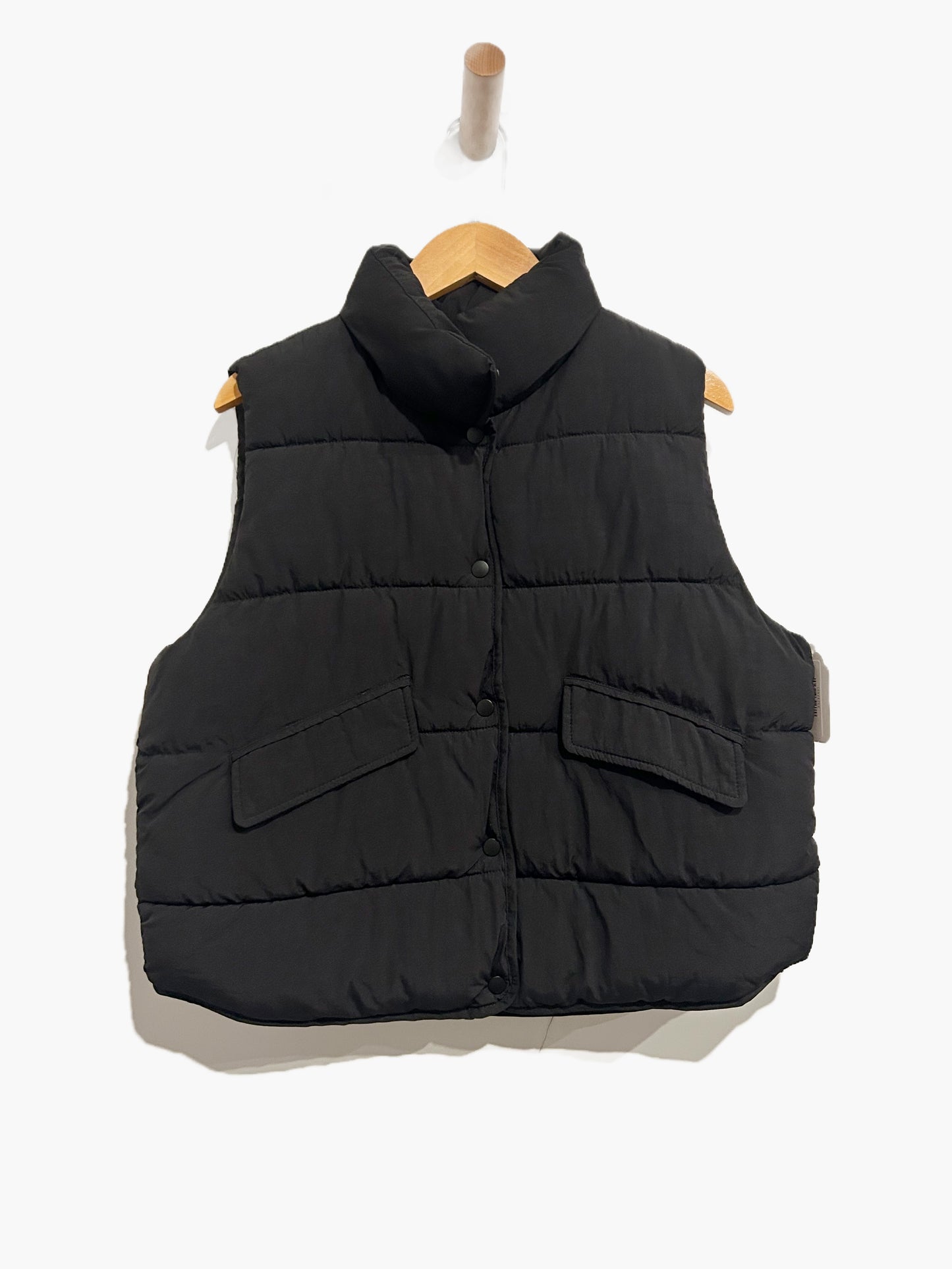 Zara Kids Black Down Vest - 8-9