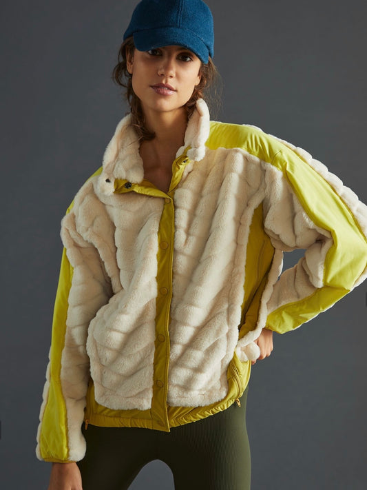 Anthropologie Maeve Snow Day Quilted Jacket - XS