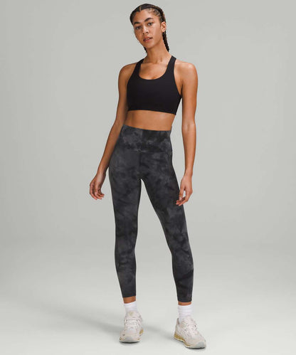 Lululemon Wunder Train High-Rise Tight 25" in Diamond Dye Pitch Grey Graphite Grey - 4