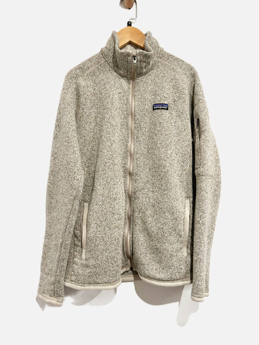 Patagonia Gray and Beige Full Zip Jacket - Large