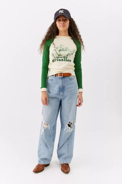 UO “Save the Grizzlies” Baseball Tee - Small