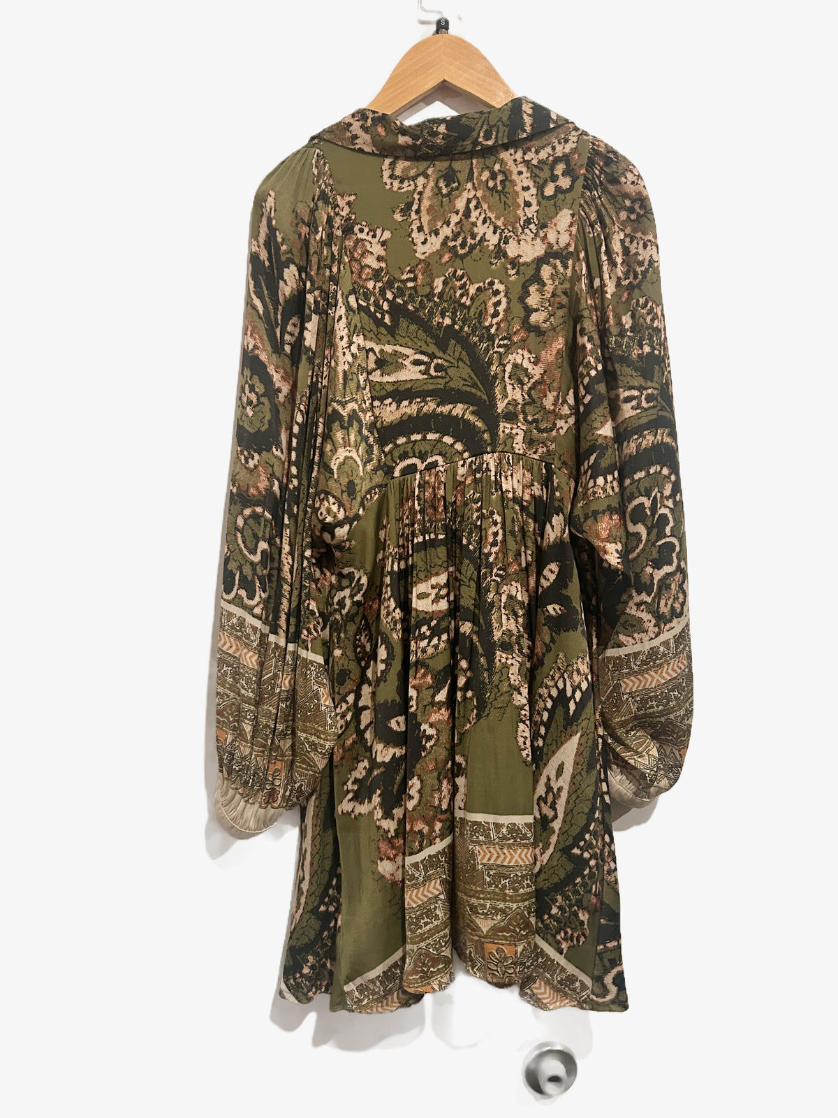 Free People Say You Love Me Mini Dress in Green Combo - Small