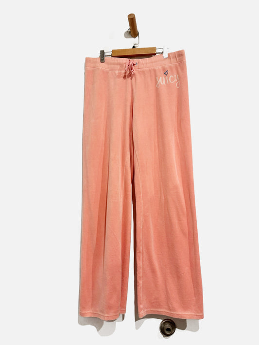 Juicy Couture Pink Terry Cloth Pants - Large