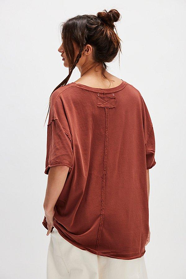 Free People Nina Tee in Brownie - XS