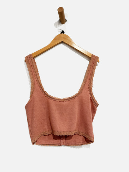 Free People Sugar Dreams Tank in Smoke Rose - Small
