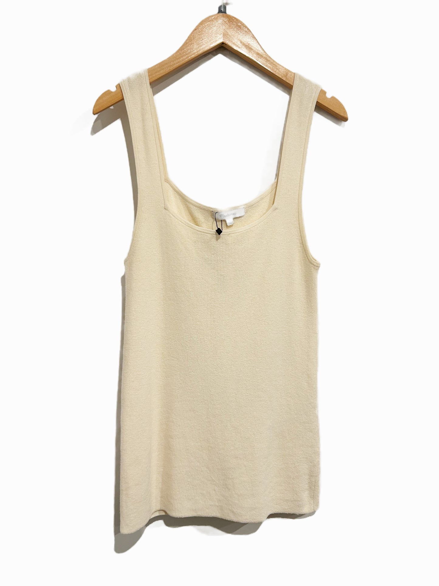 Madewell Bradbury Square-Neck Sweater Tank in Antique Cream - Large