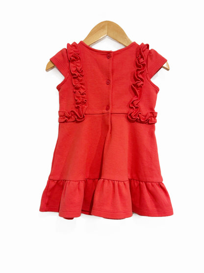 Janie and Jack Pink Ruffle Dress - 12-18m