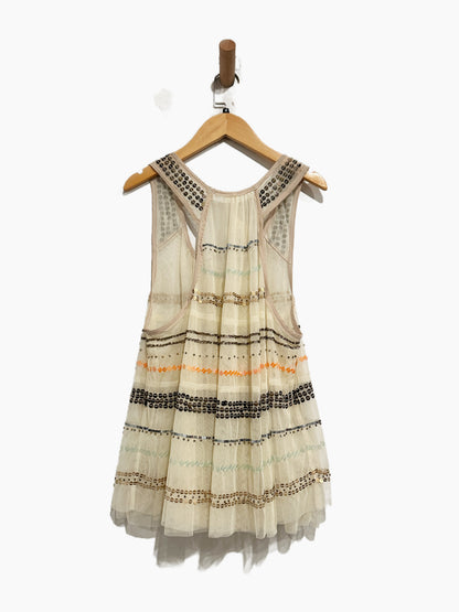 Free People Mercury Mesh Beaded Tank - Medium