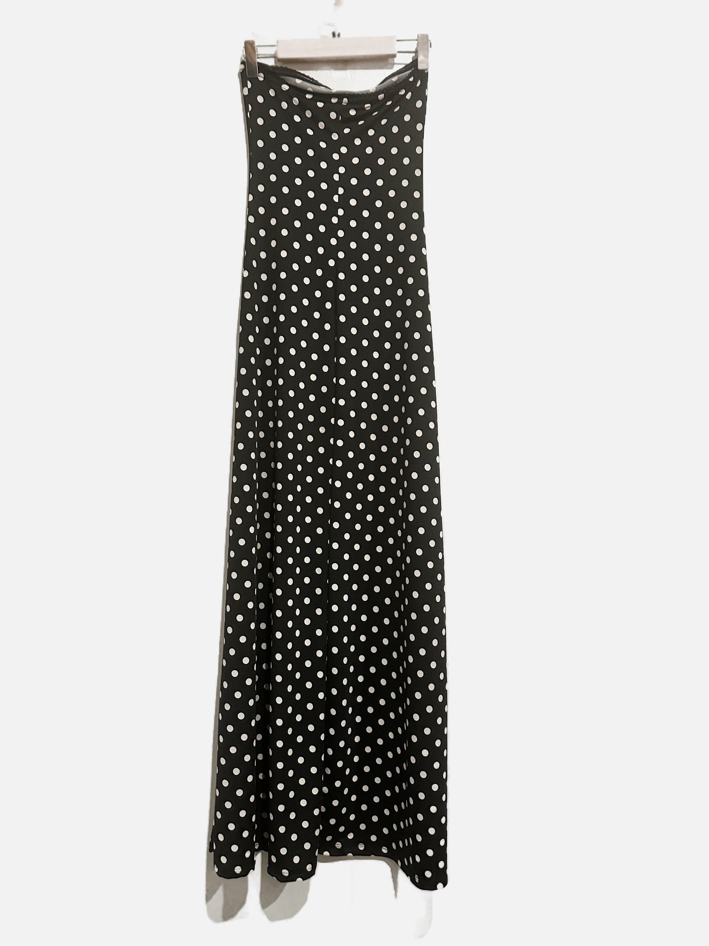 Urban Outfitters Alexis Polka Dot Strapless Maxi Dress - XXS