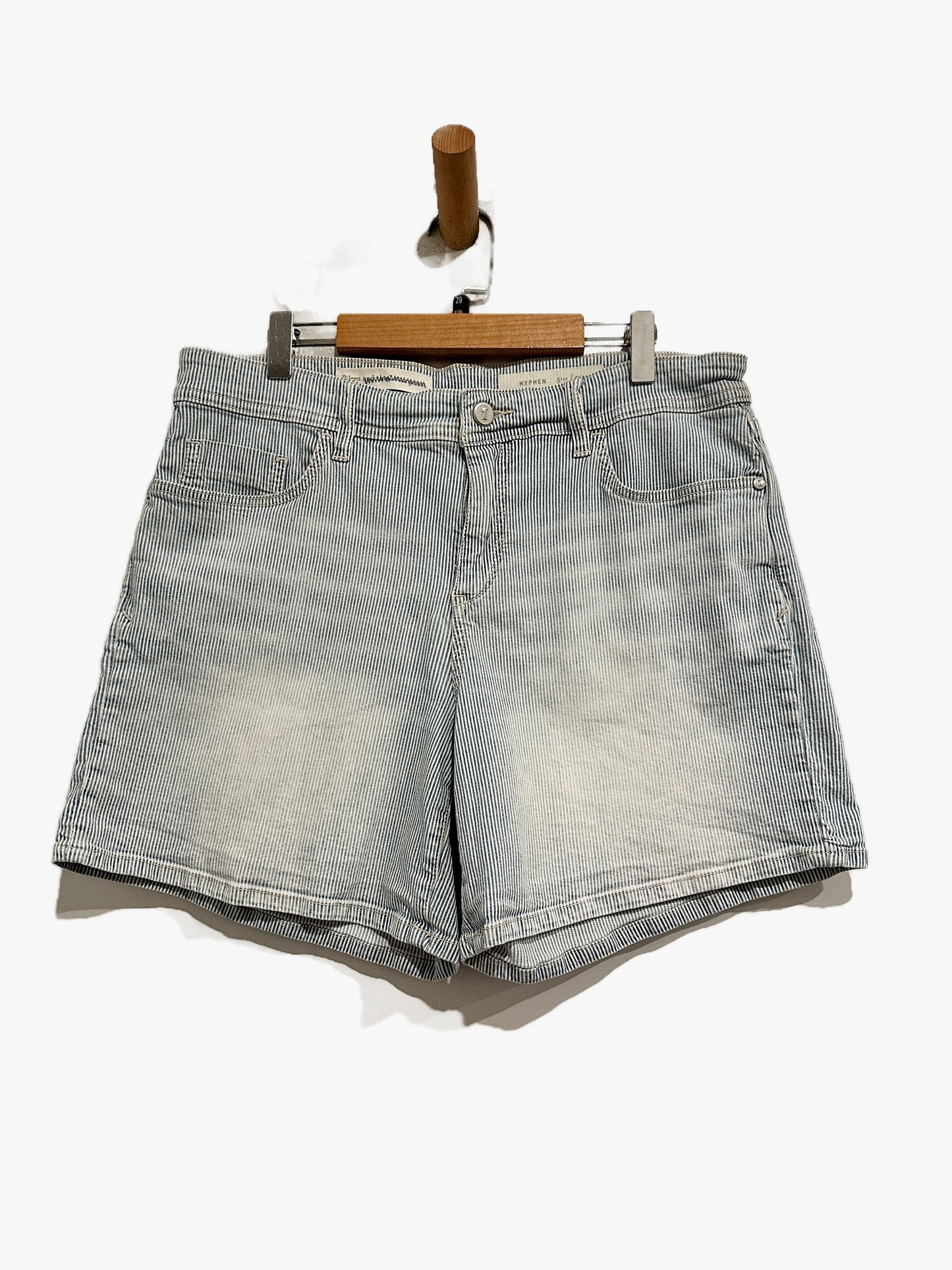 Anthropologie Pilcro Hyphen Blue Stripe Shorts - 29