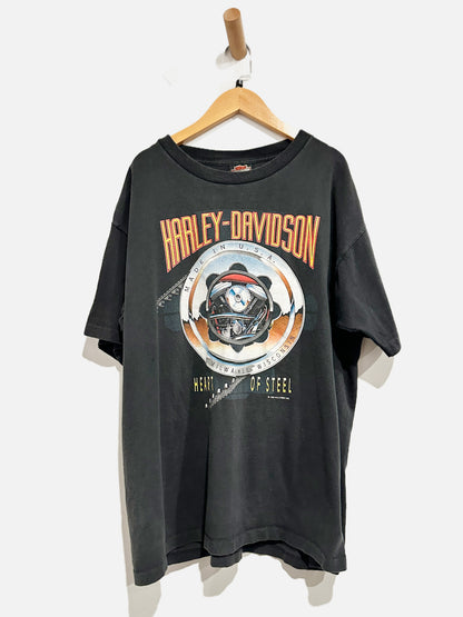 Harley Davidson 90’s Single Stitch Logo Tee - Large