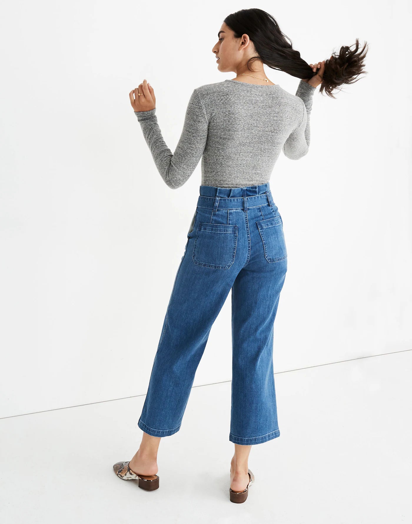 Madewell Paperbag Jeans in Flannigan Wash - 28