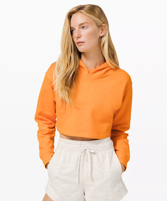 Lululemon All Yours Orange Crop Pullover