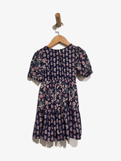 Nanette Lepore Girls Blue Floral Wrap Dress - 3T