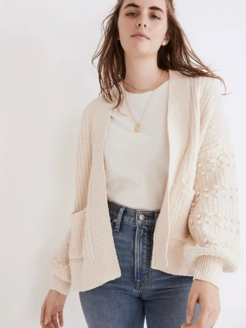 Madewell Bobbie Cardigan Sweater in Lighthouse - Small