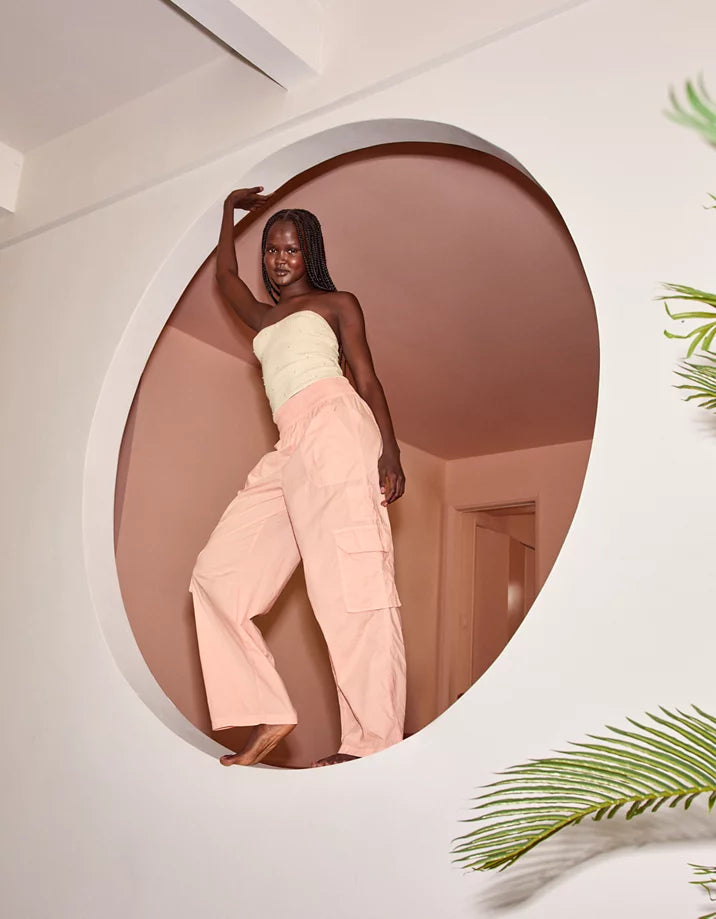 Aerie Easiest Cargo Pant in Dusty Pink - Small