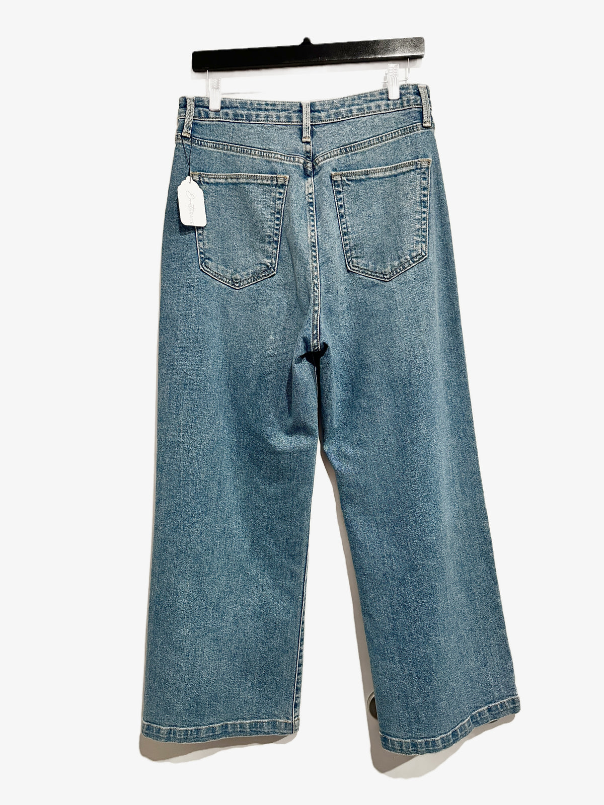 Just Black Denim Sailor Patch Pocket Wide Leg Jeans - 30