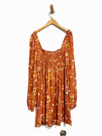 Billabong Crush On You Dress in Sweet Chocolate - Small