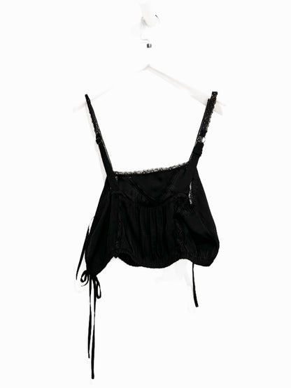Urban Outfitters Tuli Satin Bubble Cropped Tank Top - Small