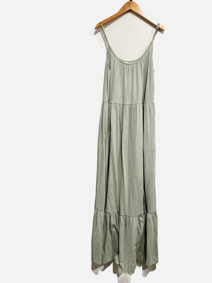 Z Supply Green Midi Ruffle Dress - Small