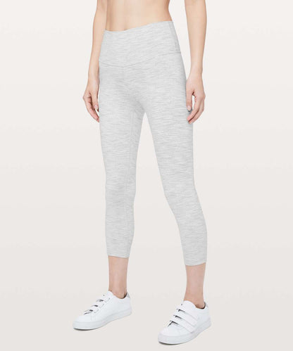 Lululemon Wunder Under Crop Luxtreme 21" in Wee Are From Space Nimbus Battleship - 6