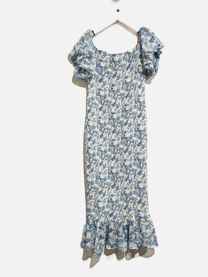 Hello Molly Blessings Midi Dress in Blue - Large