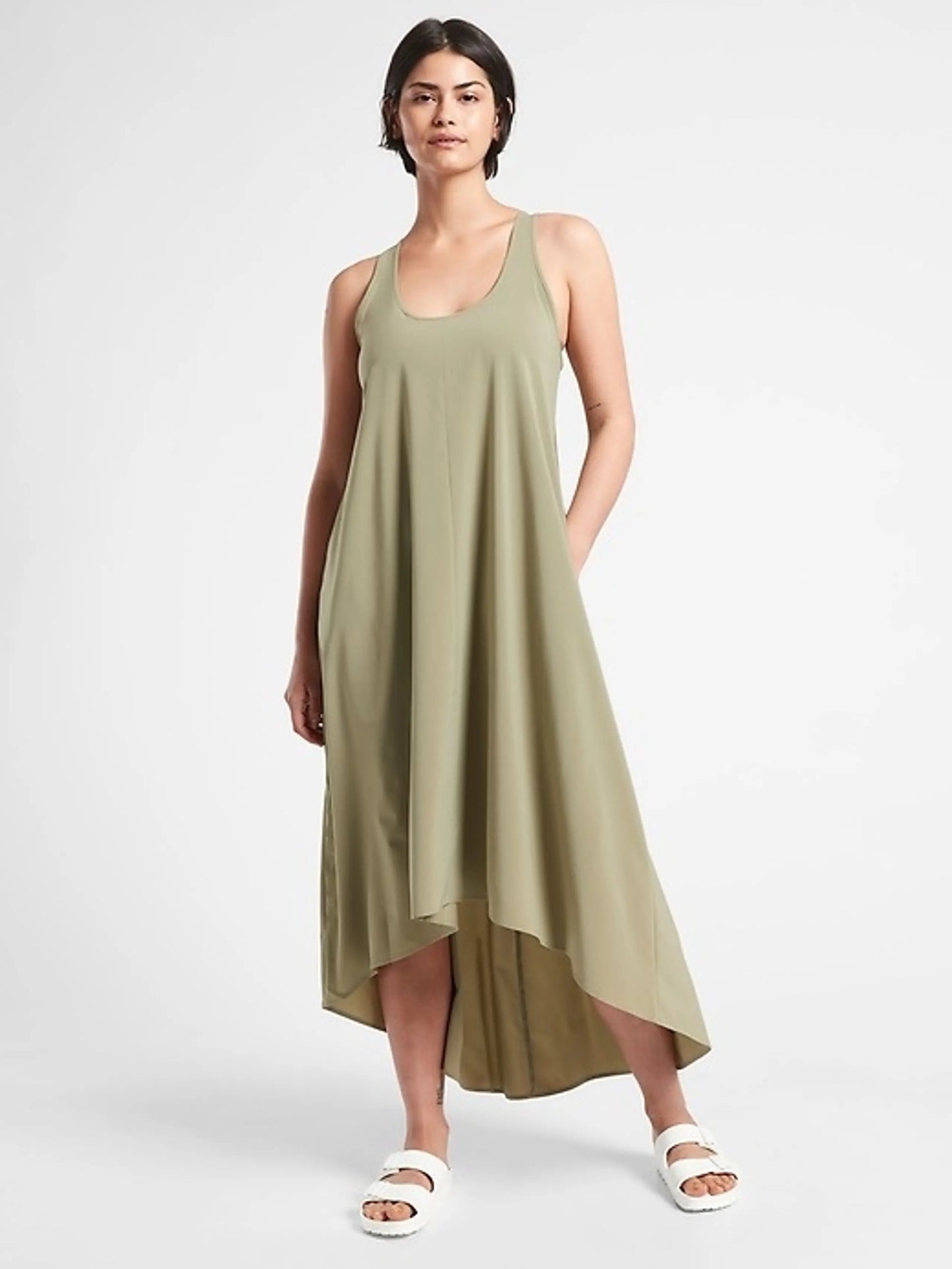 Athleta Green Presidio Maxi Dress - Small