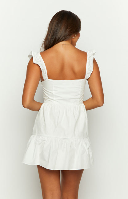 Beginning Boutique Adair White Mini Dress - 2/XS