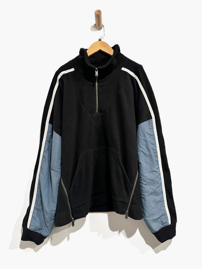 Free People Movement Arena Fleece Pullover in Black Combo - Medium