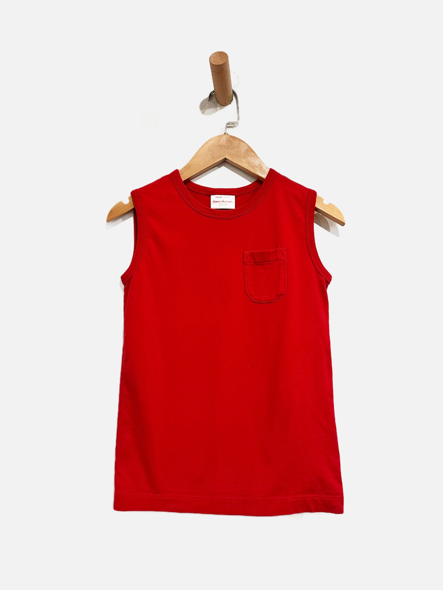 Hanna Andersson Red Pocket Tank - 6-7