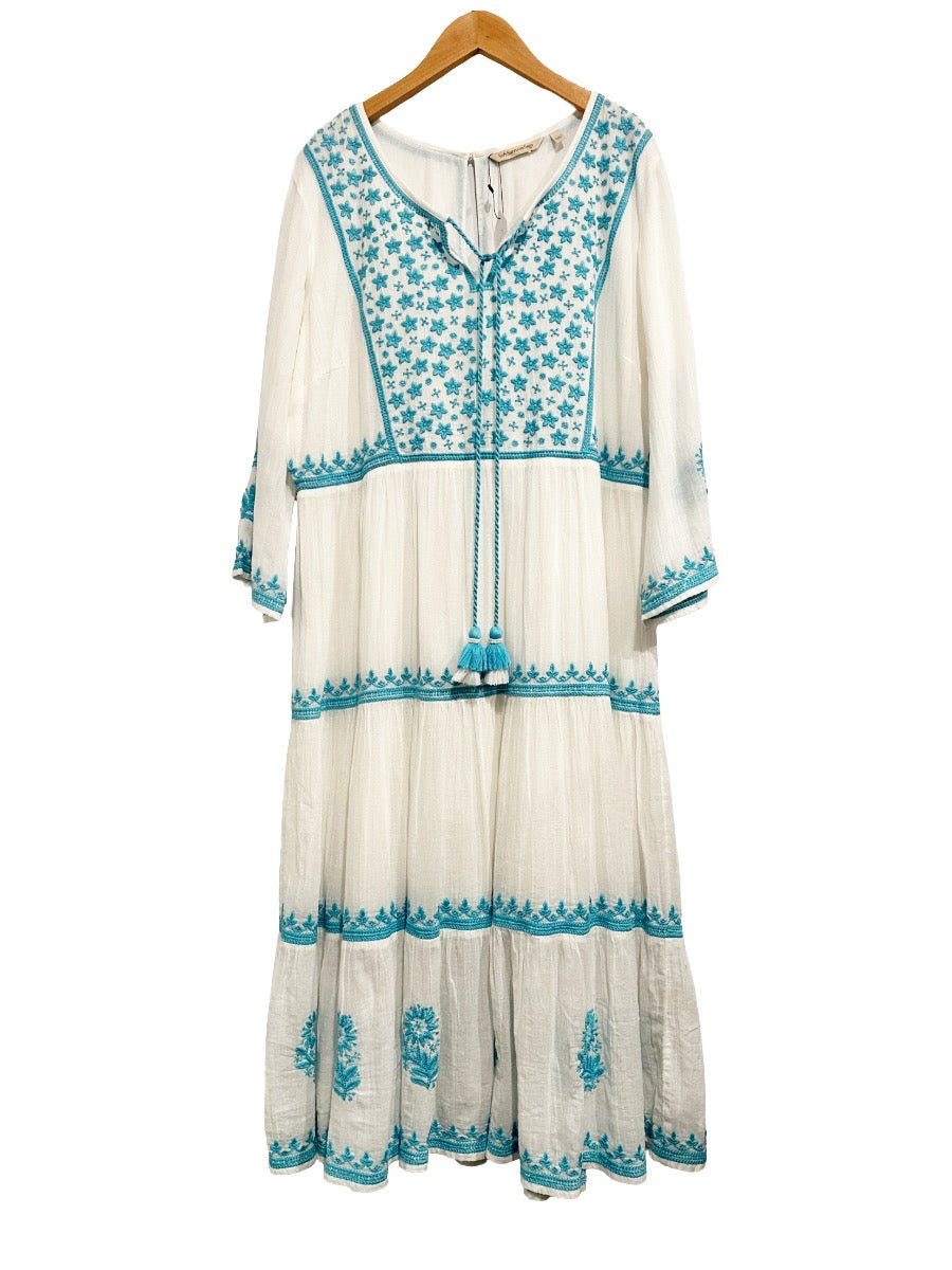 Soft Surroundings Juniper Embroidered Dress - Large