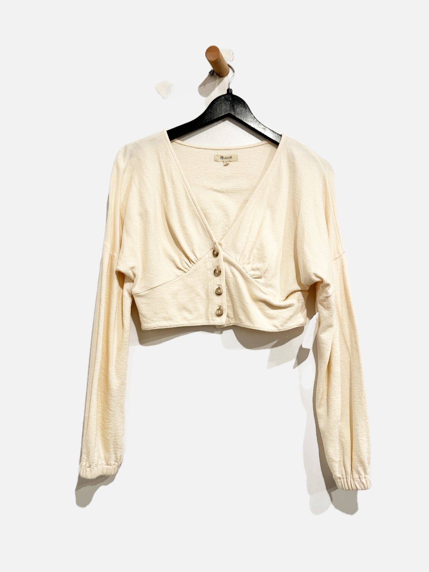 Madewell Cream Button Front Top - Small