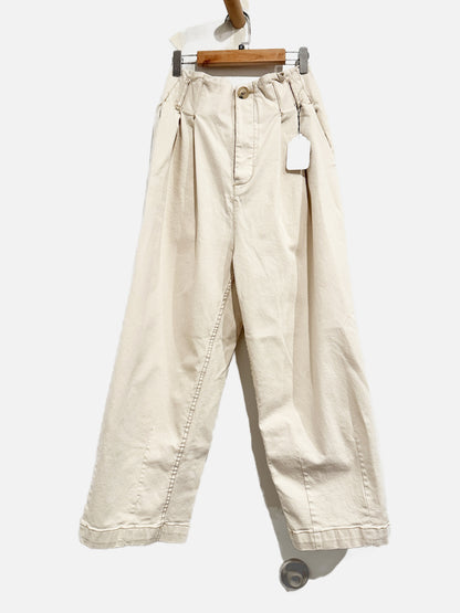 Free People Cream Pleated Pants - 6